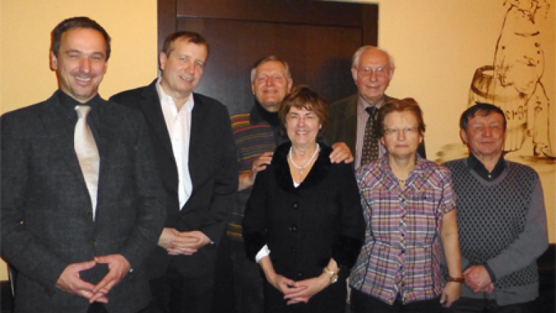 Leiter des Sudetendeutschen Büros in Prag Peter Barton mit Bundesvorstandsmitgliedern sudetendeutscher Herkunft