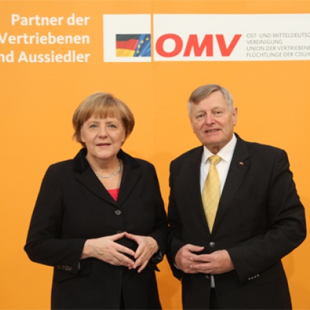 Dr. Angela Merkel und Helmut Sauer (Salzgitter)